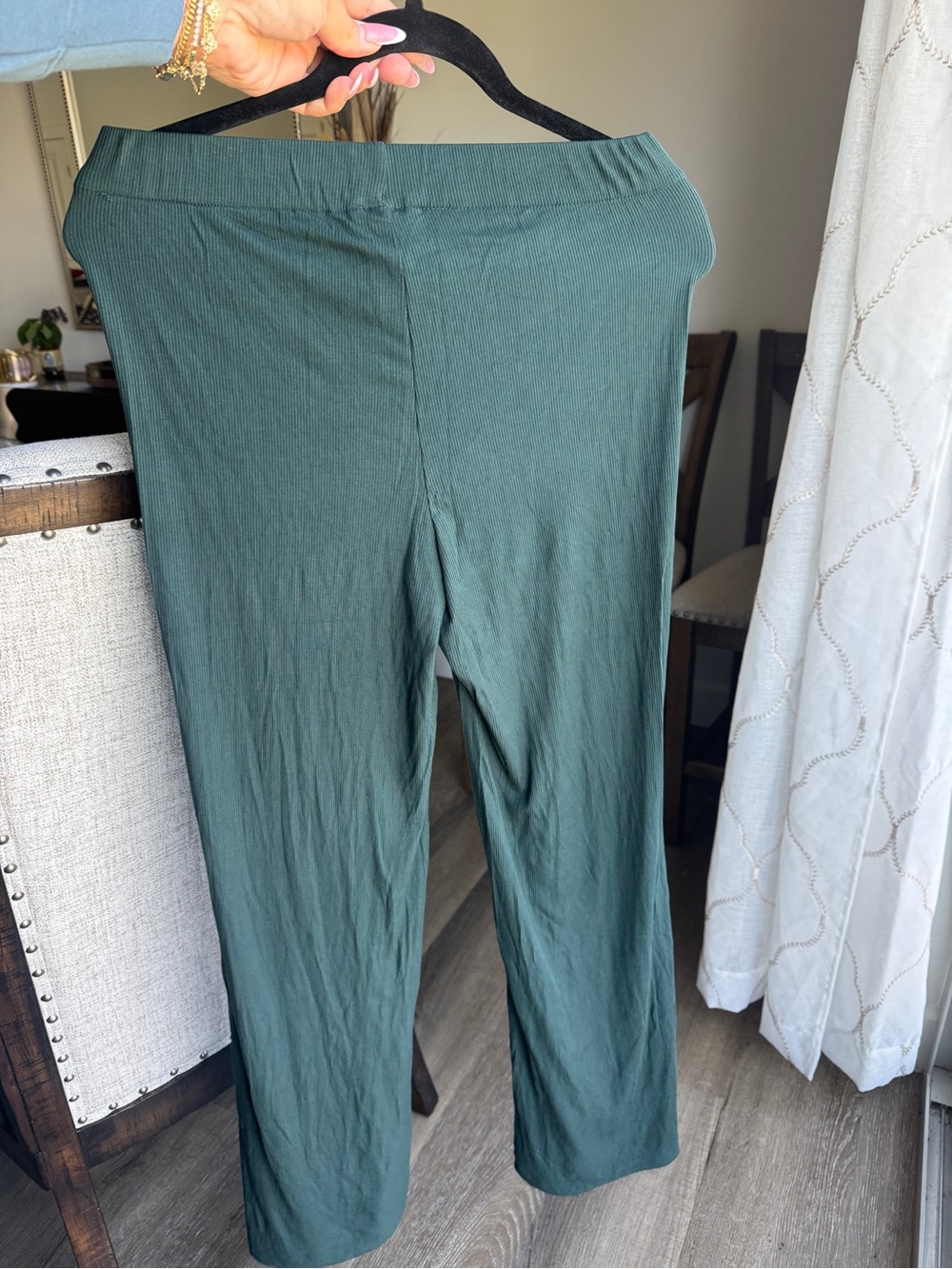 SKIMS Wide-Leg Drawstring Pants in Cypress - Picture 2 of 3